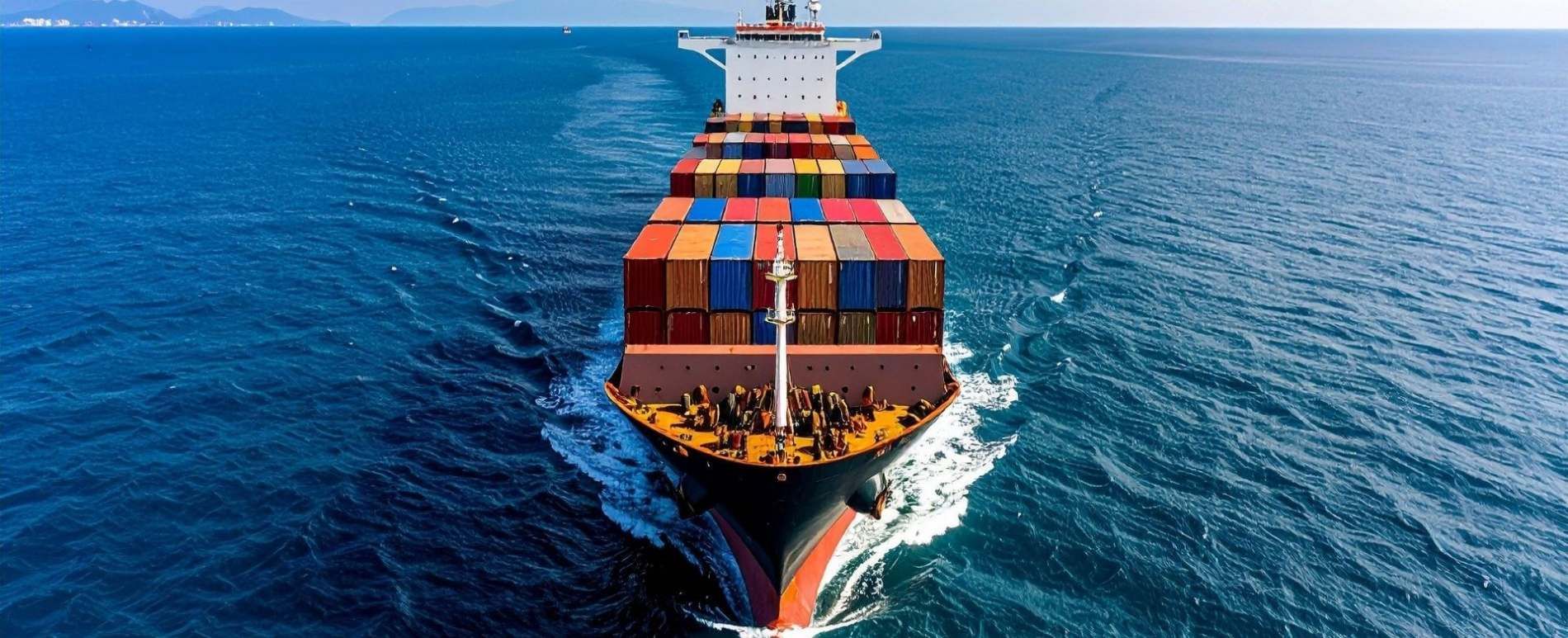 Container ship sailing at sea representing seafarer careers - Simon Daniels Books Southampton